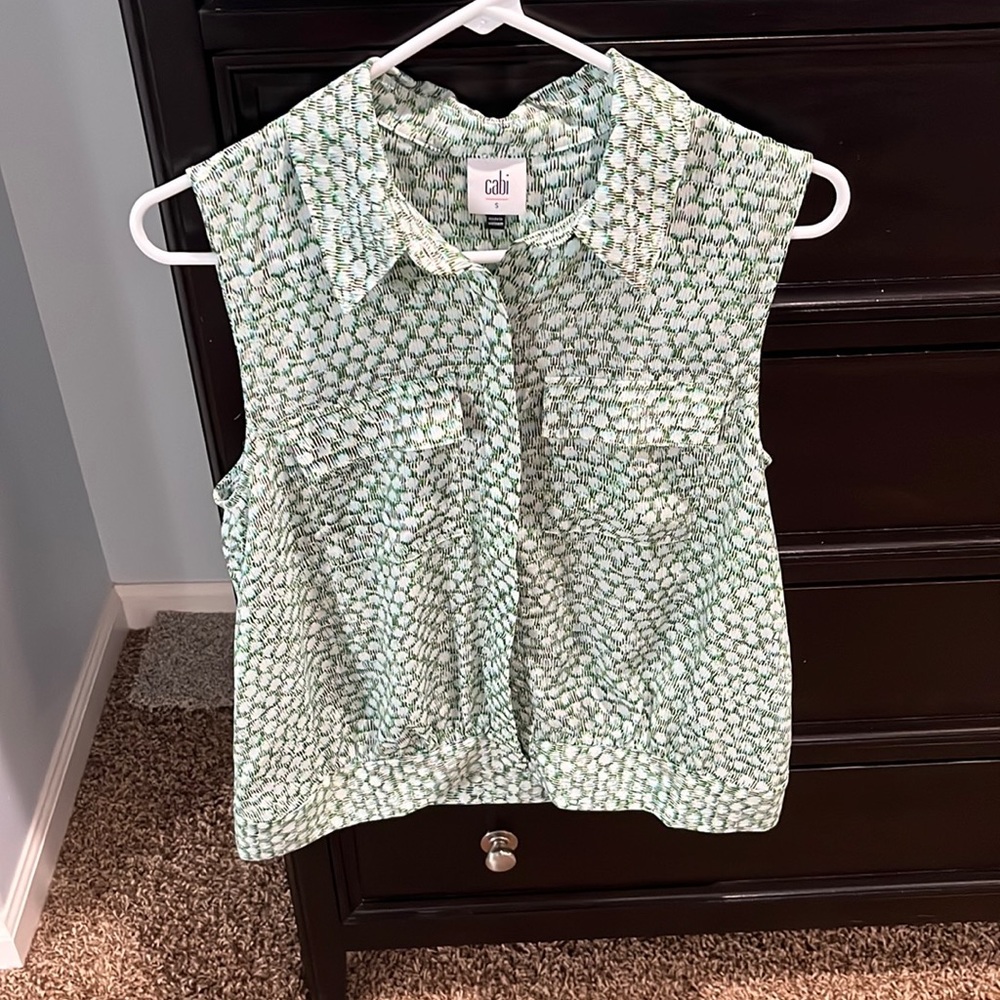 Cabi sleeveless blouse.